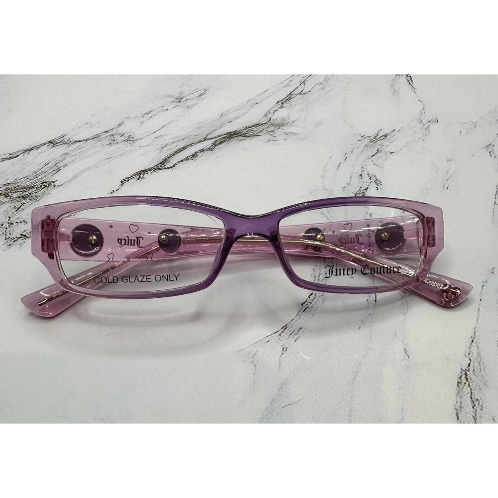 Juicy Couture-Girls Eyeglasses-Little Drama-Lavender Pink Fade-DJ4-46-13-135 NEW
